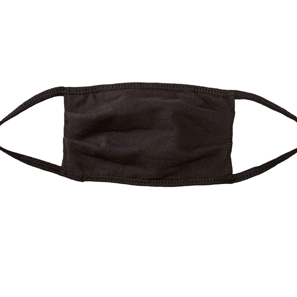 UNISEX FACE MASKS 20PCS FACE COVERING BLACK